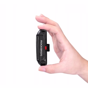 Rockbros A54BK aizmugurējais velosipēda lukturis + Micro USB - USB-A kabelis - melns