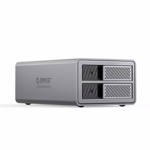 Orico 9828RU3 2 Big DAS Solution ProRAID disku masīvs 2 2,5"/3,5" SATA HDD/SSD diskdziņiem ar RAID kontrolieri - pelēks