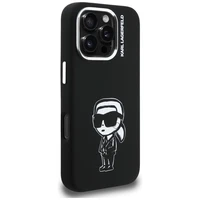Karl Lagerfeld Silikona Karl Sketch MagSafe Maciņš for iPhone 16 Pro - melns