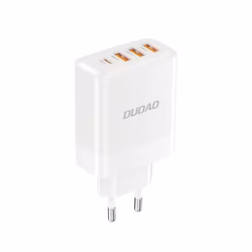Dudao A5HEU tīkla lādētājs 3x USB-A 1x USB-C PD20W - balts