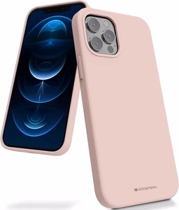 Korpuss Mercury Silikona korpuss Apple iPhone 15 Plus rozā smilšu krāsā