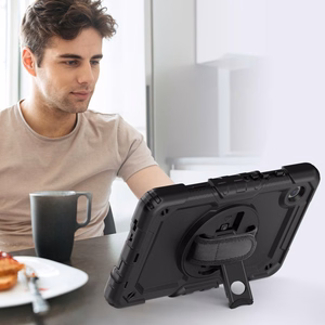 Tech-Protect Solid360 viedtālruņa apvalks Samsung Galaxy Tab A9 8.7 X110 / X115 - melns
