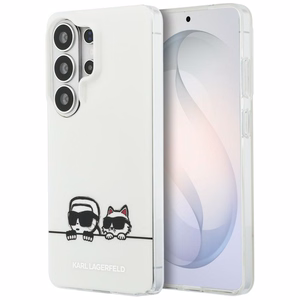 Karl Lagerfeld maciņš IML Peekaboo Karl un Choupette MagSafe priekš Samsung Galaxy S26 Ultra caurspīdīgs