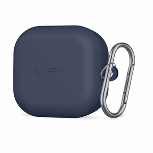 Tech-Protect Silikona Hook Maciņš for Samsung Galaxy Buds 4 / 4 Pro - tumši zils