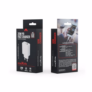 Maxlife MXTC-10-20AC PD QC lādētājs 1x USB-C 1x USB 20W balts