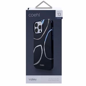 Uniq Coehl Valley viedtālruņa apvalks iPhone 13 Pro Max - tumši zila