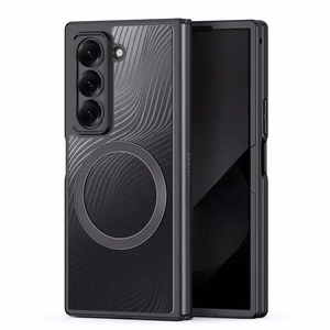 DUX DUCIS AIMO MAG viedtālruņa apvalks saderīgs ar MagSafe SAMSUNG Fold 6SE melns