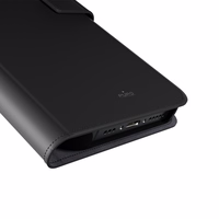 Puro Wallet Magnētiskais noņemamais 2in1 PU ādas apvalks ar vāciņu un maku iPhone 16 Pro - melns