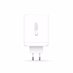 Tech-Protect NC200W-GaN 4 portu 200 W sienas lādētājs - balts