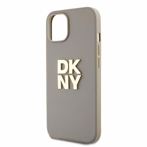 DKNY Viedtālruņa apvalks ar siksniņu un logotipu iPhone 15 Plus - bēšs