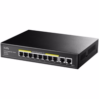 Cudy GS1010PE network switch Gigabit Ethernet (10/100/1000) Power over Ethernet (PoE) melns