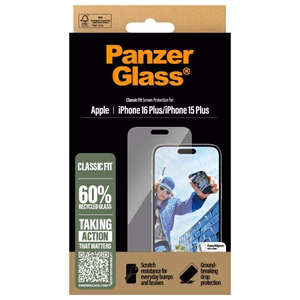 PanzerGlass aizsargstikls iPhone 16 Plus 6.7" klasiskais 2875