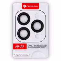 Forcell Premium rūdīts kameras lēcas stikls – iPhone 14 Pro / 14 Pro Max, melns (Space Black)
