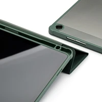 Korpuss Reach Origami Apple iPad 10.9 2022/iPad 11 2025 tumši zaļš