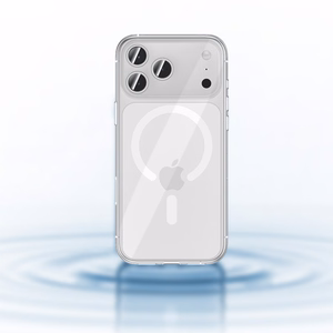 Benks magnētiskais Crystal viedtālruņa apvalks Iphone 17 Pro caurspīdīgs (ar kameras vadības pogu)