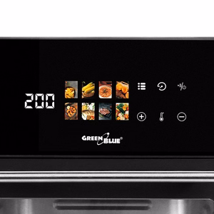 GreenBlue GB950 – karstā gaisa friteris, 10 l, 1800 W, 8 programmas