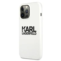 Karl Lagerfeld silikona viedtālruņa apvalks ar Stack Logo iPhone 13 Pro / 13 6.1" - balts