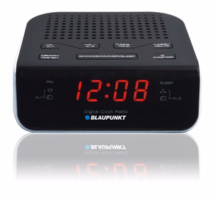 Blaupunkt CR5WH radio pulkstenis melns,balts