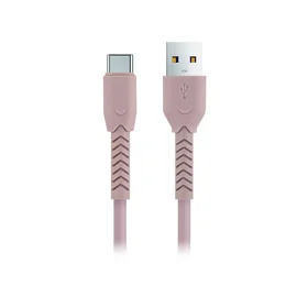 Maxlife MXUC-04 kabelis USB - USB-C 1,0 m 3A rozā