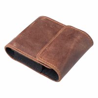 ROYAL Crazy Horse universāls horizontāls ādas jostas apvalks izmērs V SAMSUNG FLIP 1 / 2 / 3 / 4 / HUAWEI P50 Pocket / MOTOROLA RAZR 5G brūns