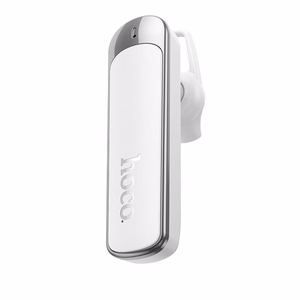Hoco E201 bezvadu mono austiņa ar mikrofonu, ENC, Bluetooth 6.0, 130 mAh, balta