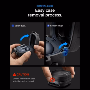 Spigen Lock Fit maciņš Samsung Galaxy Buds 4 / 4 Pro - Matte melns