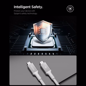 Spigen EB10010CC 100W 100 cm kabelis - Balts