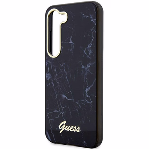 Guess GUHCS23MPCUMAK S23+ S916 melns/melns cietais apvalks Marble