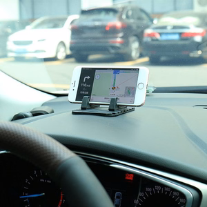 Universāls automašīnas turētājs silikona tālruņa statīvs nano paliktnis melns