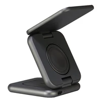 Audi Big Logo salokāms induktīvais lādētājs 3in1 0 - pelēks