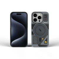 FORCELL F-PROTECT Levels ar dubultā slāņa 4D tehnoloģiju, militāri pārbaudīts, saderīgs ar MagSafe IPHONE 16 PLUS kibers pelēks