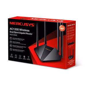 Mercusys MR30G bezvadu maršrutētājs Gigabit Ethernet divjoslu (2.4 GHz / 5 GHz) melns