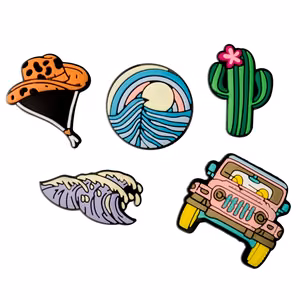 3D Sticker Summer 5pcs set