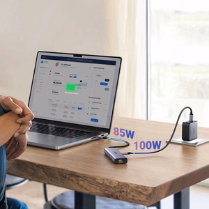 Ugreen CM512 15598 6in1 sadalītājs USB-C - 3x USB-A 3.0 / HDMI / RJ45 / USB-C PD - pelēks