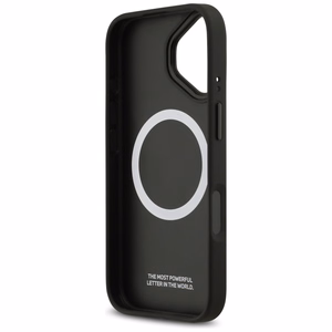BMW viedtālruņa apvalks IPHONE 17, savietojams ar MagSafe BMHMP17S25PCCSCAK (PU oglekļa logotips) antracīta