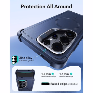 ESR Cyber Cyber Tough Kickstand MagSafe futrālis Samsung Galaxy S26 Ultra - Melns