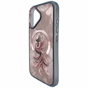 Nimmy Magnētiskais Fantasy Animal MagSafe iPhone 16 apvalks - rozā zelts