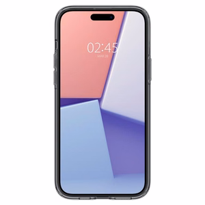 Spigen Crystal Flex viedtālruņa apvalks iPhone 15 Plus - pelēks/caurspīdīgs