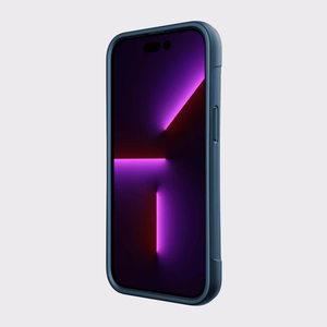 Raptic X-Doria Clutch viedtālruņa apvalks iPhone 14 Pro ar Magnētisko zilu aizmugurējo pārklājumu