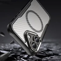 Defender Carbon Mag maciņš for iPhone 16 6,1" melns