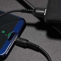 Borofone kabelis BX16 Easy - USB uz Type C - 3A 1 metrs melns