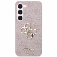 Guess GUHCS23S4GMGPI S23 S911 rozā/rozā cietais apvalks 4G Big Metal Logo