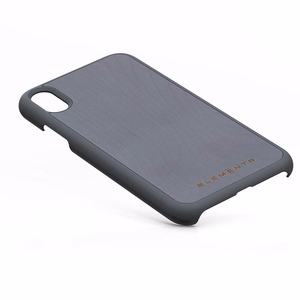 Nordic Elements Original Gefion vāciņš ierīcei iPhone XR, ar dabīga kļavas koka apdari, vidēji pelēks