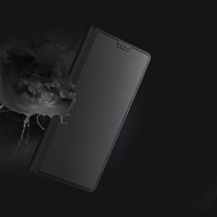 Dux Ducis Skin Pro apvalks Realme 11 Flip kartītes maciņš ar statīvu - melns