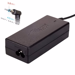Akyga AK-ND-69 klēpjdatora lādētājs (19.5V / 2.31A 45W 4.5 x 3.0mm + pin) HP 1.2m
