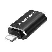 Wozinsky WALA-01 Lightning uz USB-A OTG adapteris – melns