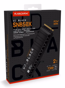 Western Digital Black WD_BLACK SN850X NVMe SSD POWERED BY SANDISK 2 TB M.2 [ar radiatoru]