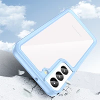 Outer Space apvalks viedtālrunim Samsung Galaxy S23+ ar elastīgu rāmi zils