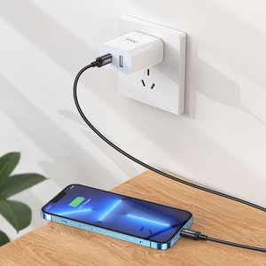 Kabelis USB C uz Lightning Hoco PD 27W 2 m X89 melns