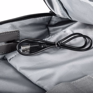 Modecom SMART 15 mugursoma, melna/pelēka, poliesters